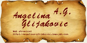 Angelina Glijaković vizit kartica